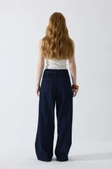 Palazzo Kesim Denim Pantolon - 7