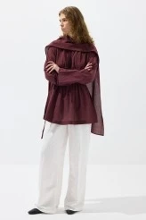Bordo Seyyar Şallı Vual Tunik - 4