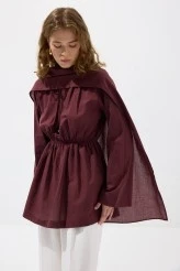 Bordo Seyyar Şallı Vual Tunik - 5