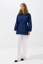Navy Pleated Basic Tunic - 6