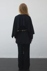 Navy Blue Cape Tunic - 8