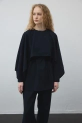 Navy Blue Cape Tunic - 7