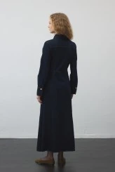 Denim Dress with Stitch Detailing - 7