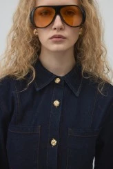 Denim Jacket with Stitch Detailing - 4