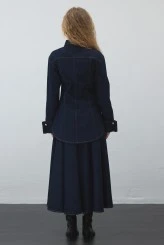Denim Jacket with Stitch Detailing - 8