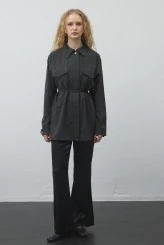 Charcoal Oversized Shirt - 3