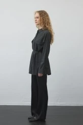 Charcoal Oversized Shirt - 5
