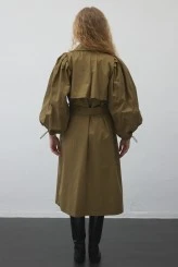 Haki Limited Balon Kol Trençkot - 8