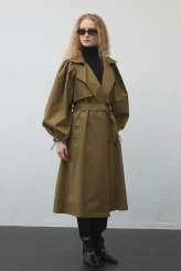 Haki Limited Balon Kol Trençkot - 4