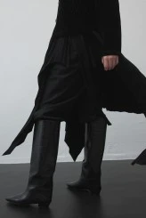Pleated Asymmetrical Skirt - 4