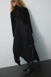 Pleated Asymmetrical Skirt - 3
