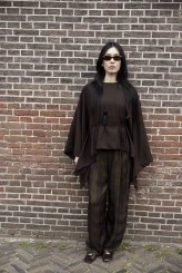 Checked Balloon Trousers - 1