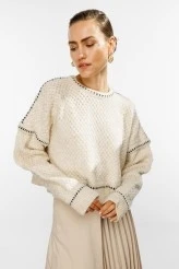 Beige Soft Knit Sweater - 2