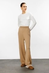 Camel Knit Pants - 3