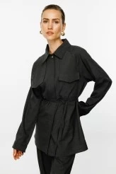 Charcoal Oversized Shirt - 1