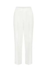 Ecru High Rise Flare Pant - 5