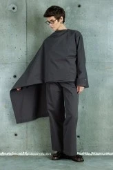 Khaki Gabardine Cape Jacket - 2