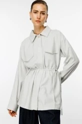 Light Grey Oversized Shirt - 4