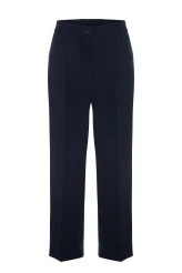 Navy Blue High Rise Flare Pant - 1