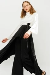 Pleated Asymmetrical Skirt - 5