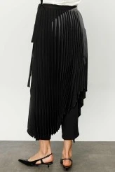 Pleated Asymmetrical Skirt - 6