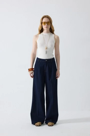 Straight Cut Denim Pants - KUAD (1)