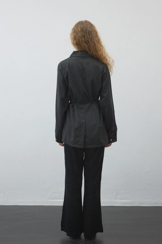 Charcoal Oversized Shirt - 6