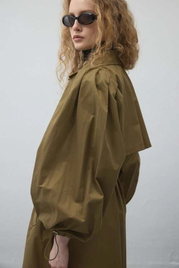 Haki Limited Balon Kol Trençkot - 3