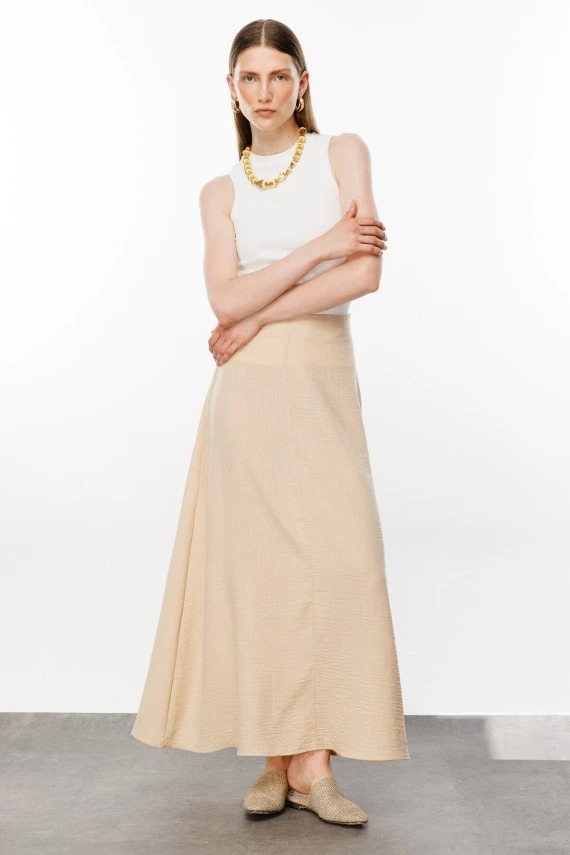 Beige Natura Skirt - 4