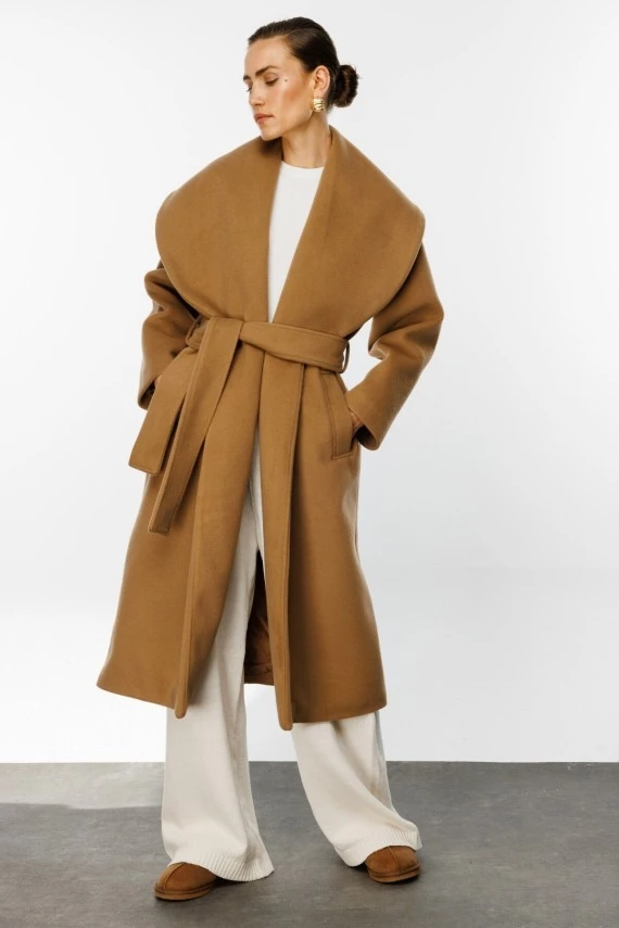 Limited Edition Tailored Coat in Camel - 1