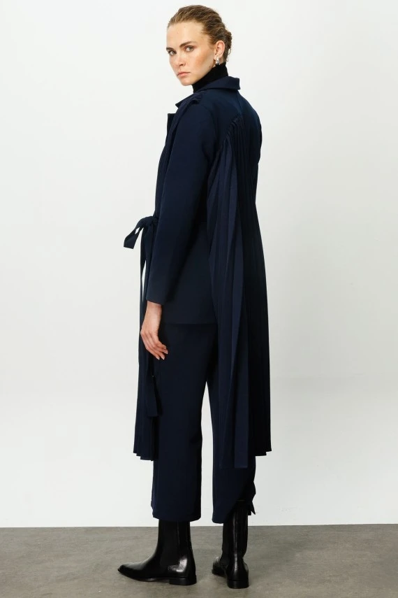 Navy Blue High Rise Flare Pant - 4