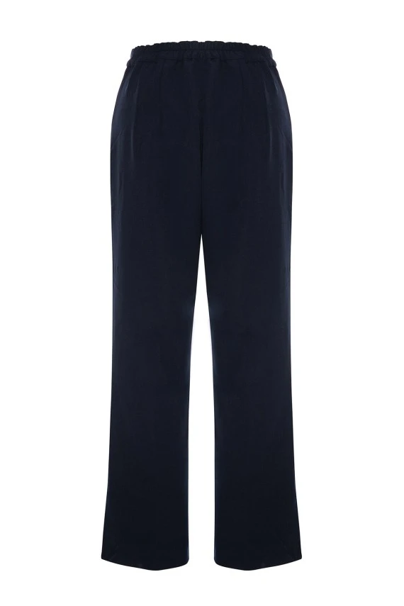 Navy Blue High Rise Flare Pant - 2