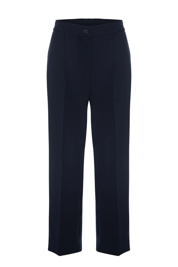 Navy Blue High Rise Flare Pant - 1